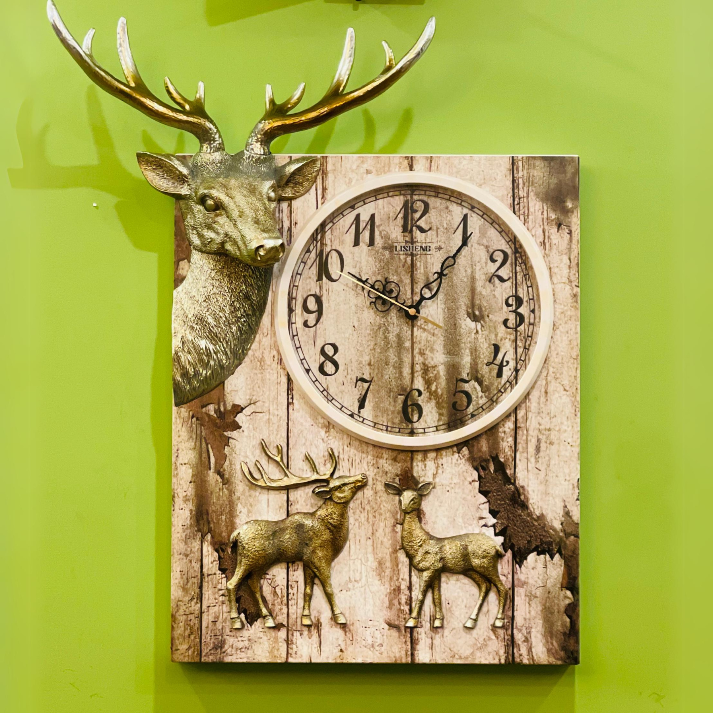 CHARLING WALL CLOCK WITH GOAT ART FRAME